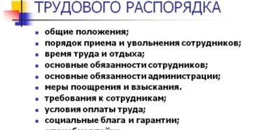 Правила внутреннего трудового распорядка