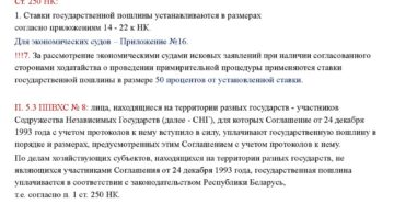 Размер государственной пошлины устанавливается