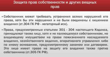 Защита прав владельца не являющегося собственником