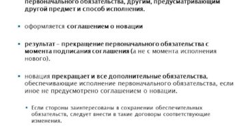 Новация обязательства