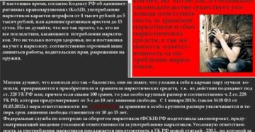 Статья за употребление наркотиков Статья за употребление наркотиков