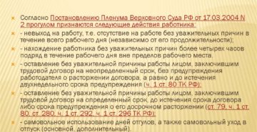 Невыход на работу без уважительной причины