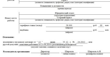 Приказ о переводе на другую должность образец бланк Приказ о переводе на другую должность образец бланк